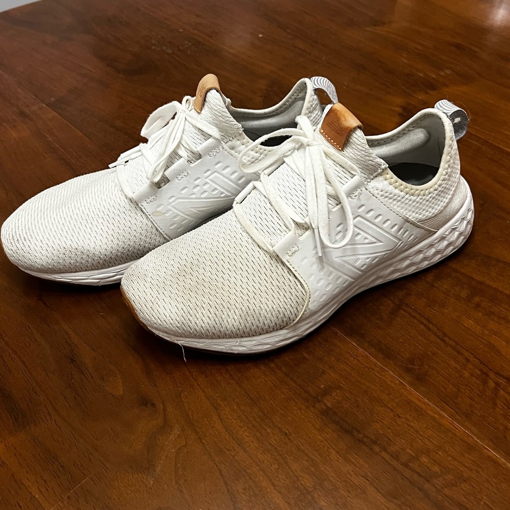 New Balance Gray and White Athletic Shoes